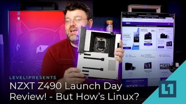 Embedded thumbnail for NZXT Z490 motherboard first look! - But How&amp;#039;s Linux?