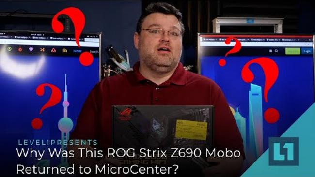 Embedded thumbnail for Why Was this ROG Strix Z690 Motherboard Returned to Micro Center?