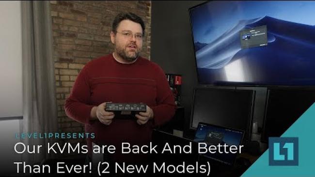Embedded thumbnail for New KVMs -- Back And Better Than Ever! (2 New Models - USBc and HDMI)
