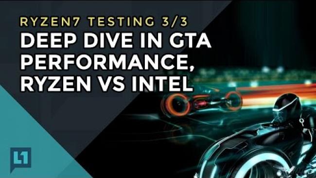 Embedded thumbnail for Gameplay/Frametimes of GTA V on Ryzen &amp;amp; Intel