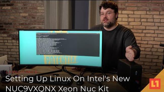 Embedded thumbnail for Setting Up Linux On Intel&amp;#039;s New NUC9VXQNX Xeon NUC Kit