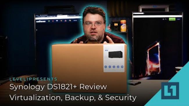 Embedded thumbnail for Synology DS1821+ Review - Virtualization, Backup, &amp;amp; Security