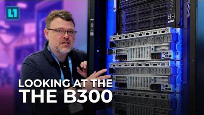 Embedded thumbnail for Supermicro&amp;#039;s Intermediate Server Rack System the B300
