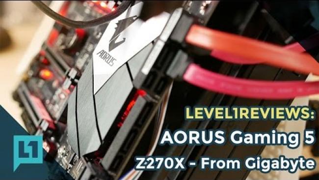 Embedded thumbnail for Aorus Z270X Gaming 5 Motherboard Review from Gigabyte