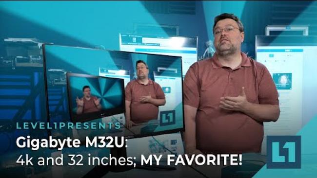 Embedded thumbnail for Gigabyte M32U: 4k and 32 inches; MY FAVORITE!