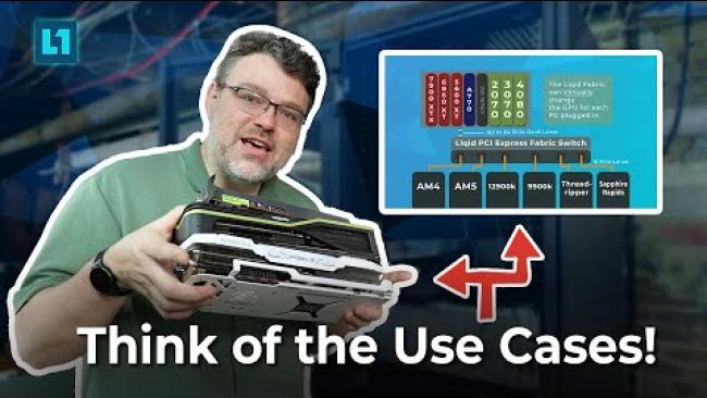 Embedded thumbnail for Swap GPUs at the Press of a Button: Liqid Fabric PCIe Magic Trick!