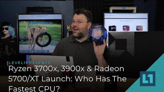 Embedded thumbnail for Ryzen 3700x, 3900x &amp;amp; Radeon 5700/XT Launch: Yeah but who has the fastest CPU?