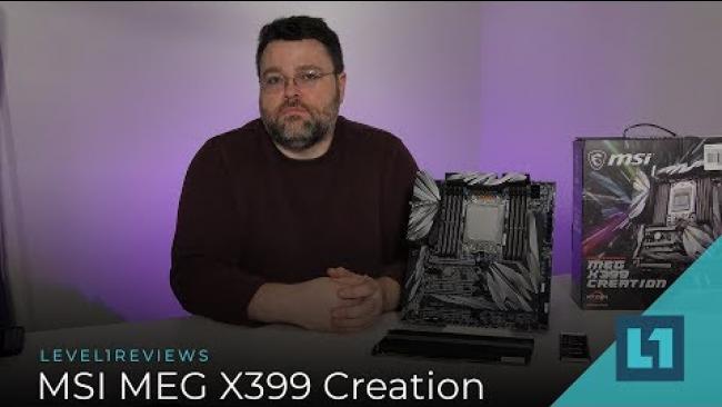 Embedded thumbnail for MSI MEG X399 Creation Motherboard Review + Linux Test