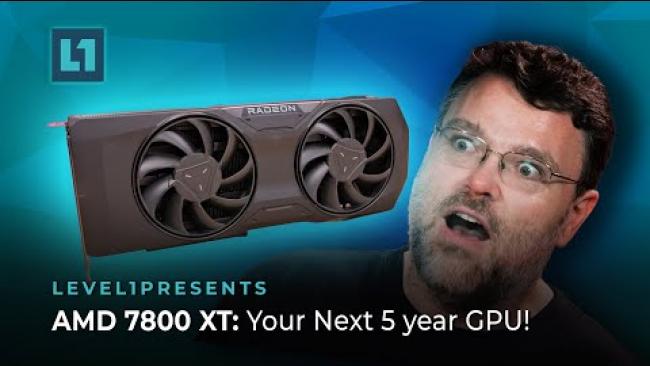 Embedded thumbnail for AMD 7800 XT: Your Next 5-year GPU!