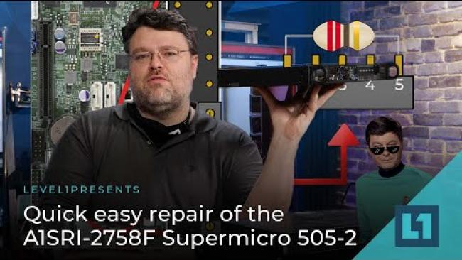 Embedded thumbnail for Easy Repair of the A1SRI 2758F Supermicro 505-2