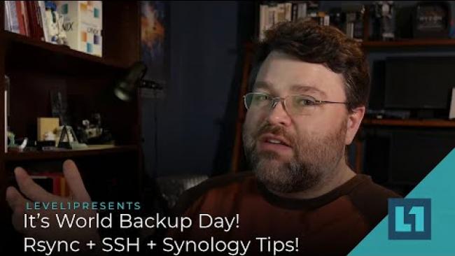 Embedded thumbnail for It&amp;#039;s World Backup Day! Rsync + SSH + Synology For Easy Secure Backup