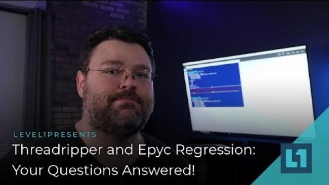 Embedded thumbnail for Follow Up: More Epyc 7551P Testing &amp;amp; Your Questions Answered #level1diagnostic