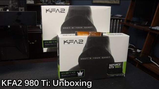 Embedded thumbnail for Part 1: KFA2 GTX 980Ti HOF unboxing