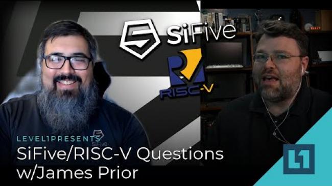 Embedded thumbnail for SiFive/RISC-V Questions w/James Prior