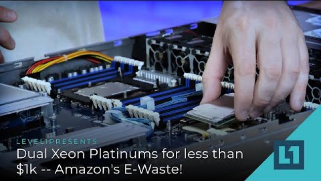 Embedded thumbnail for Dual Xeon Platinums - For Less Than $1K! Amazon&amp;#039;s E-Waste!