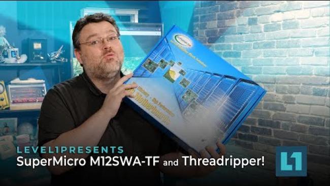 Embedded thumbnail for SuperMicro M12SWA-TF and Threadripper!