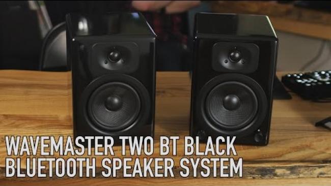 Embedded thumbnail for Powered Speakers from Germany: Wavemaster Two BT Black Bluetooth Speaker System