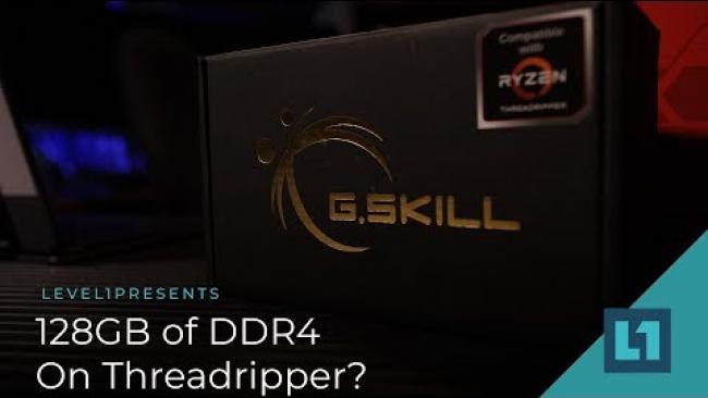 Embedded thumbnail for How Well Does 128 GB of DDR4 Work On Threadripper?