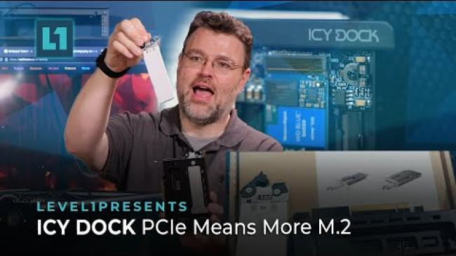 Embedded thumbnail for Icy Dock PCIe Means More M.2