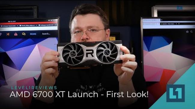 Embedded thumbnail for AMD Radeon RX 6700 XT Launch - First Look!