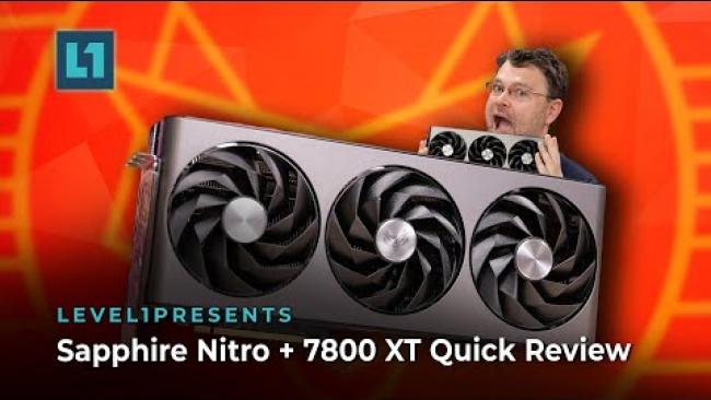 Embedded thumbnail for Sapphire Nitro + 7800 XT Quick Review