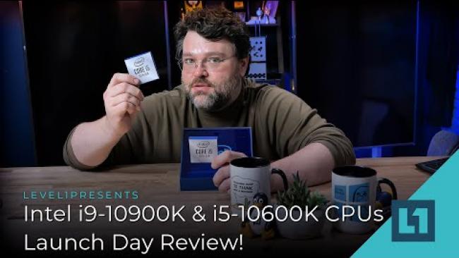 Embedded thumbnail for Intel i9-10900K &amp;amp; i5-10600K CPU Launch today, how are they?