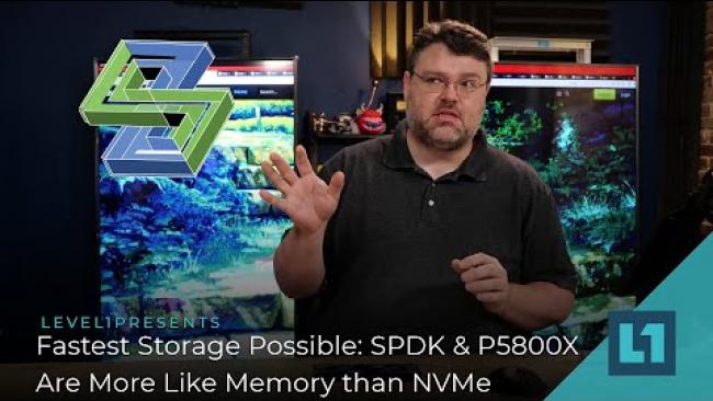 Embedded thumbnail for Fastest Storage Possible: SPDK &amp;amp; P5800X Are More Like Memory than NVMe