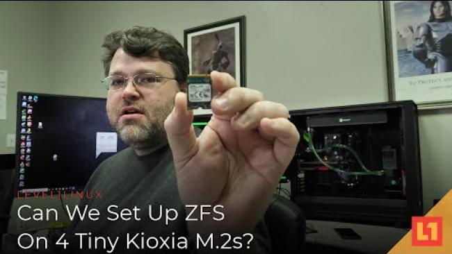 Embedded thumbnail for Can We Set Up ZFS On 4 Tiny Kioxia M.2s?