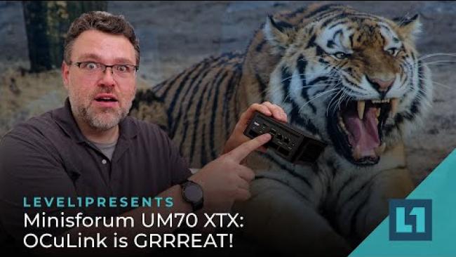 Embedded thumbnail for Minisforum UM70 XTX: OCuLink is GRRREAT!