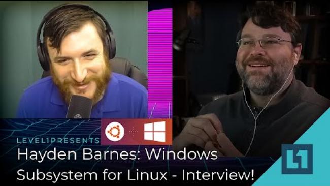 Embedded thumbnail for Hayden Barnes: Windows Subsystem for Linux - Interview!
