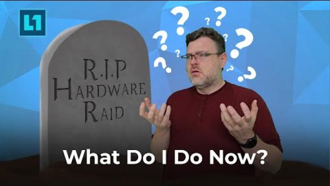 Embedded thumbnail for So Hardware RAID is dead... What now?