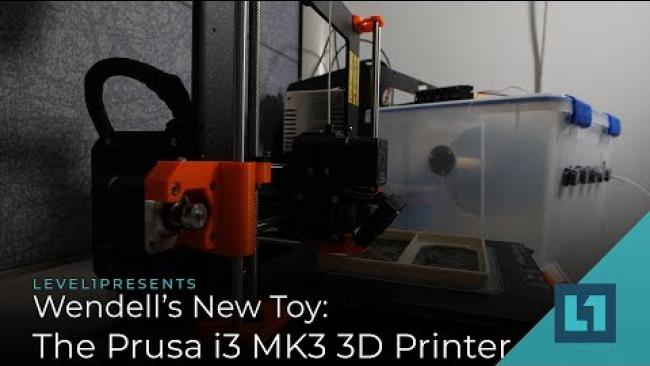 Embedded thumbnail for Wendell&amp;#039;s New Toy: The Prusa i3 MK3 3D Printer
