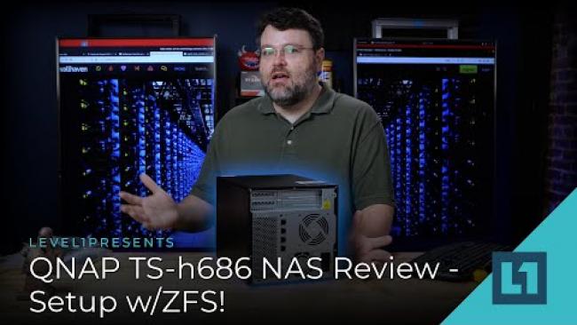 Embedded thumbnail for QNAP TS-h686 NAS Review - Setup w/ZFS!