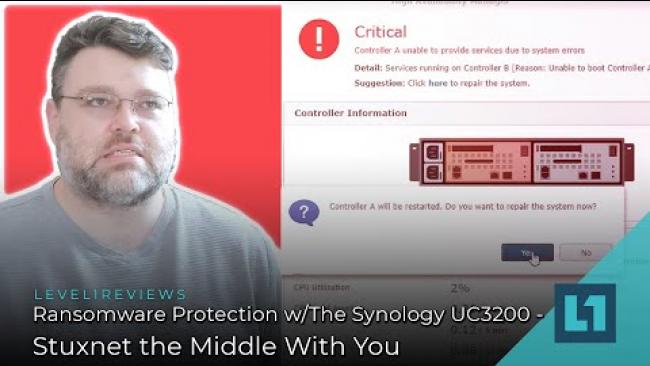 Embedded thumbnail for Ransomware Protection w/The Synology UC3200 - Stuxnet the Middle With You