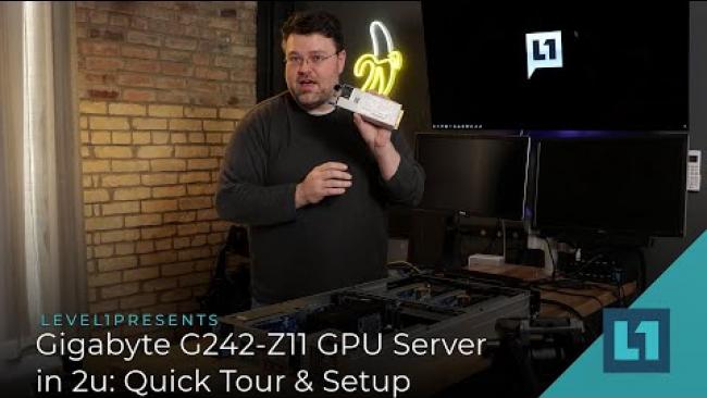Embedded thumbnail for Gigabyte G242-Z11 -- GPU Server in 2u - Quick Tour &amp;amp; Setup