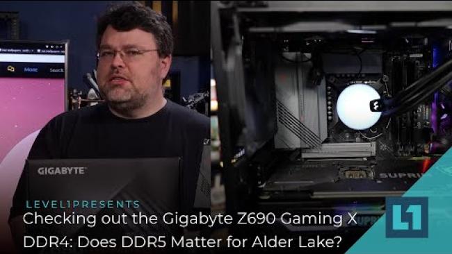 Embedded thumbnail for Checking out the Gigabyte Z690 Gaming X DDR4: Does DDR5 Matter for Alder Lake?