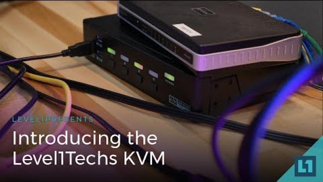 Embedded thumbnail for The Level1Techs KVM (Keyboard, Video Mouse) Switch - 4k/60hz monitor &amp;amp; USB Switchbox