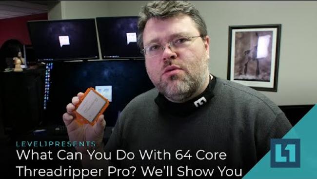 Embedded thumbnail for What Can You Do With 64 Core Threadripper Pro? We&amp;#039;ll Show You!