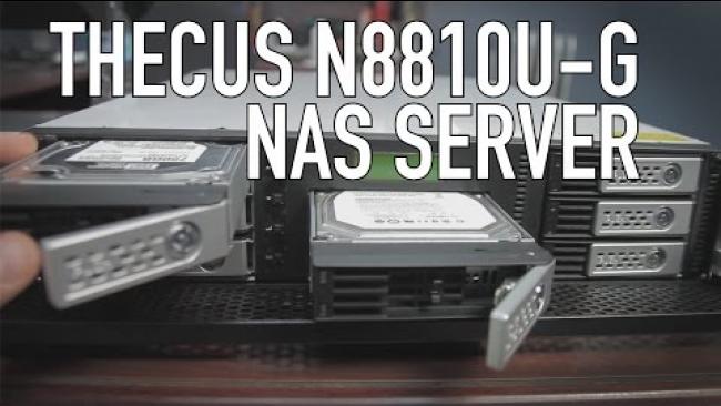 Embedded thumbnail for Thecus N8810U-G NAS Server (10 Gigabit, Rackmount) Review &amp;amp; Software Demo