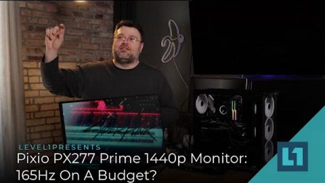 Embedded thumbnail for Pixio PX277 Prime 1440p Monitor: 165Hz On A Budget?