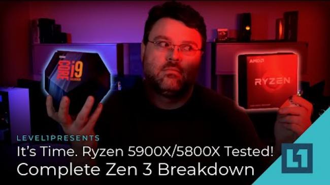 Embedded thumbnail for It&amp;#039;s Time. Ryzen 5900X/5800X Tested! - Complete Zen 3 Breakdown