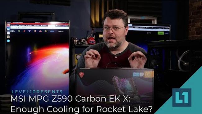 Embedded thumbnail for MSI MPG Z590 Carbon EK X:Enough Cooling for Rocket Lake?