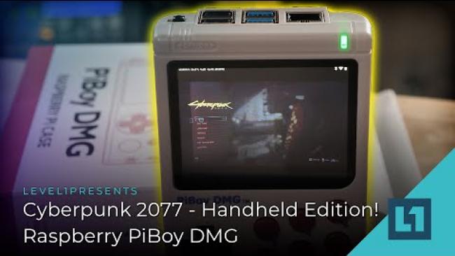 Embedded thumbnail for Cyberpunk 2077 - Handheld Edition! (Raspberry PiBoy DMG)