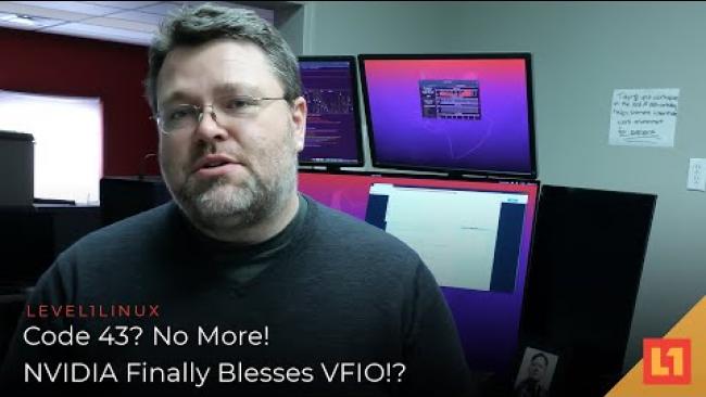 Embedded thumbnail for Code 43? No More! NVIDIA Finally Blesses VFIO!? (ft. Threadripper Pro)
