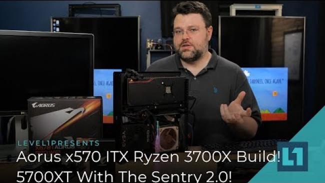 Embedded thumbnail for Aorus x570 ITX &amp;amp; Ryzen 3700X Build in the Dr Zaber Sentry 2.0