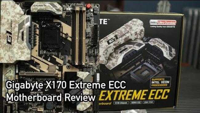 Embedded thumbnail for Gigabyte X170 Extreme ECC Motherboard Review