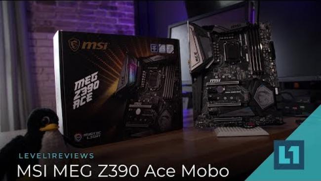 Embedded thumbnail for MSI MEG Z390 Ace Motherboard for 8/9th gen Intel CPUs + Linux Test