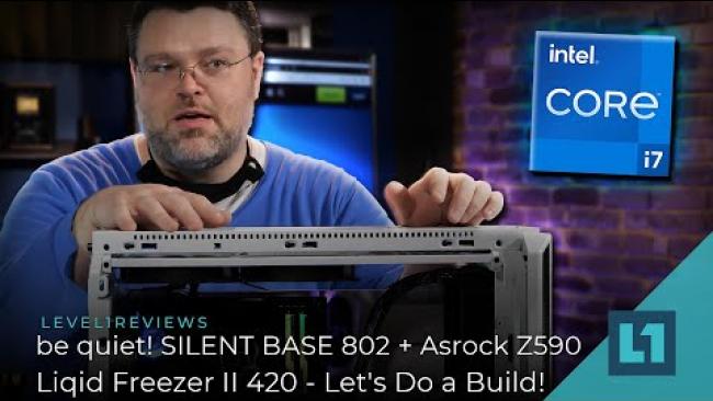 Embedded thumbnail for be quiet! SILENT BASE 802 + Asrock Z590/Liqid Freezer II 420 - Let&amp;#039;s Do a Build!