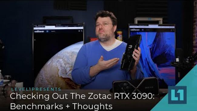 Embedded thumbnail for Checking Out The Zotac RTX 3090: Benchmarks + Thoughts