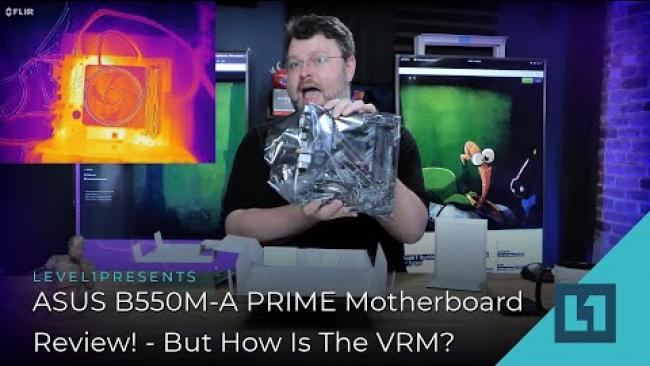 Embedded thumbnail for ASUS B550M-A PRIME Motherboard Review! - But How Is The VRM?